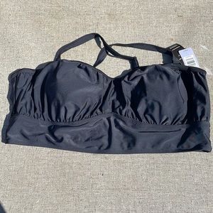 NEW WITH TAGS PLUS SIZE TORRID BLACK BIKINI TOP